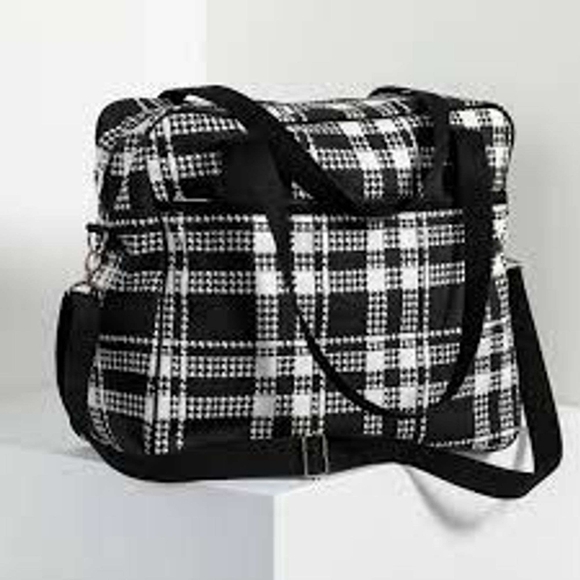 THIRTY ONE Away For The Weekend, Houndstooth Plaid, NWOT, Black And White - Picture 11 of 11